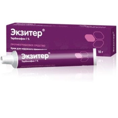 Экзитер крем д/наружн. прим. 1% 15г                                                                                                                                                                                                                       