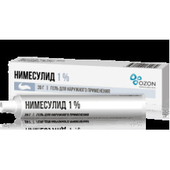 Нимесулид гель д/наружн. прим. 1% 20г                                                                                                                                                                                                                     