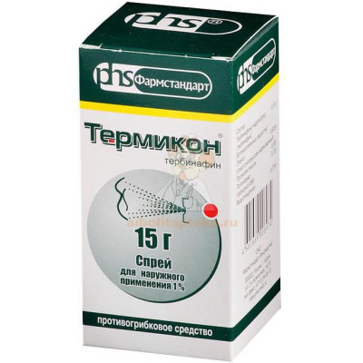 Термикон спрей д/местн. применен. дозир. 1% 15г (фл.)                                                                                                                                                                                                     