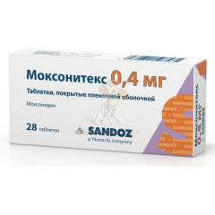Моксонитекс таб. п/пл. об. 0,4мг №28