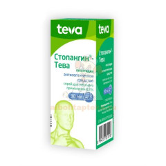 Стопангин-Тева фл.(спрей д/мест. прим.) 30мл                                                                                                                                                                                                              