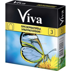 Презерватив VIVA №3 Ультратонкие                                                                                                                                                                                                                          
