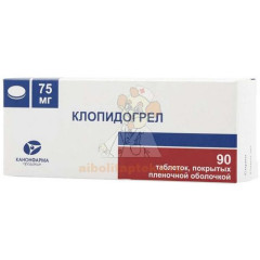Клопидогрел Канон таб. п/пл. об. 75мг №90                                                                                                                                                                                                                 