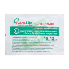 Средство EVERS Life ГЕМО перевяз. гидрогел. кровоостанавливающее 18см х 13см
